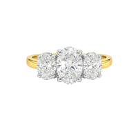 Ascot Trilogy Engagement Ring (Oval)