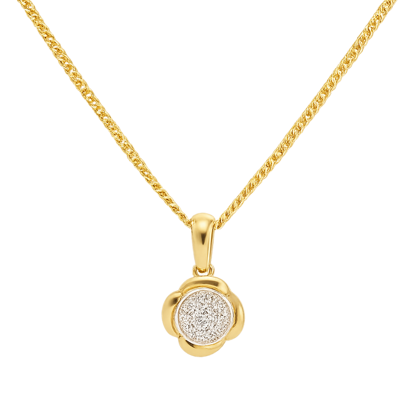 Diamond Fluer Pendant - Appleby Jewellers Dublin