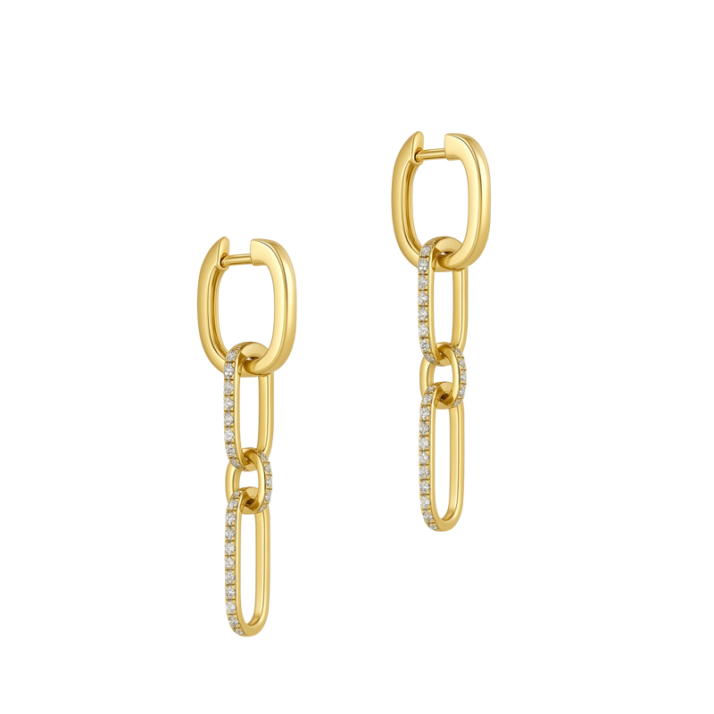 Diamond Link Earrings