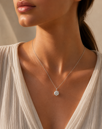 Diamond Solitaire Pendant – 1.62ct D Colour, 18ct White Gold