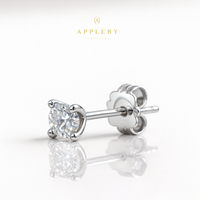 18ct White Gold Diamond Stud Earrings (0.50ct)