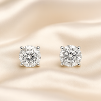 18ct White Gold Diamond Stud Earrings (0.50ct)