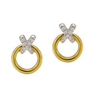 Diamond X Earrings