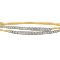 The Orbit Double Diamond Bangle