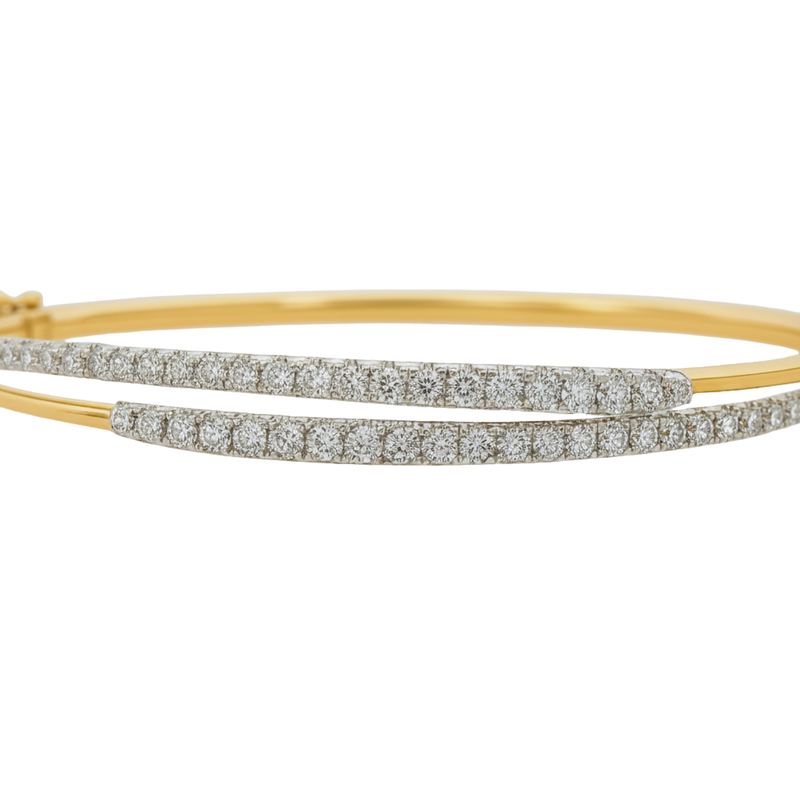 The Orbit Double Diamond Bangle