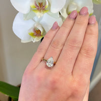 Diamond Desire Pear-Cut Engagement Ring with 2.02ct from Appleby Jewellers Dublin, showcasing a sparkling pear-shaped diamond setting.