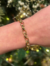 Gold Oval Belcher Bracelet
