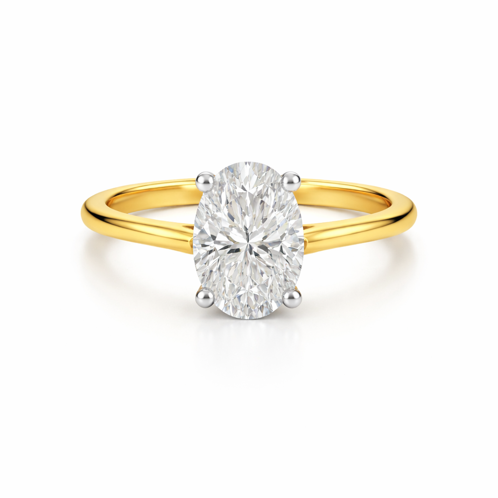 Elegant solitaire oval diamond engagement ring by Appleby Jewellers Dublin showcasing a 1.50ct oval diamond.