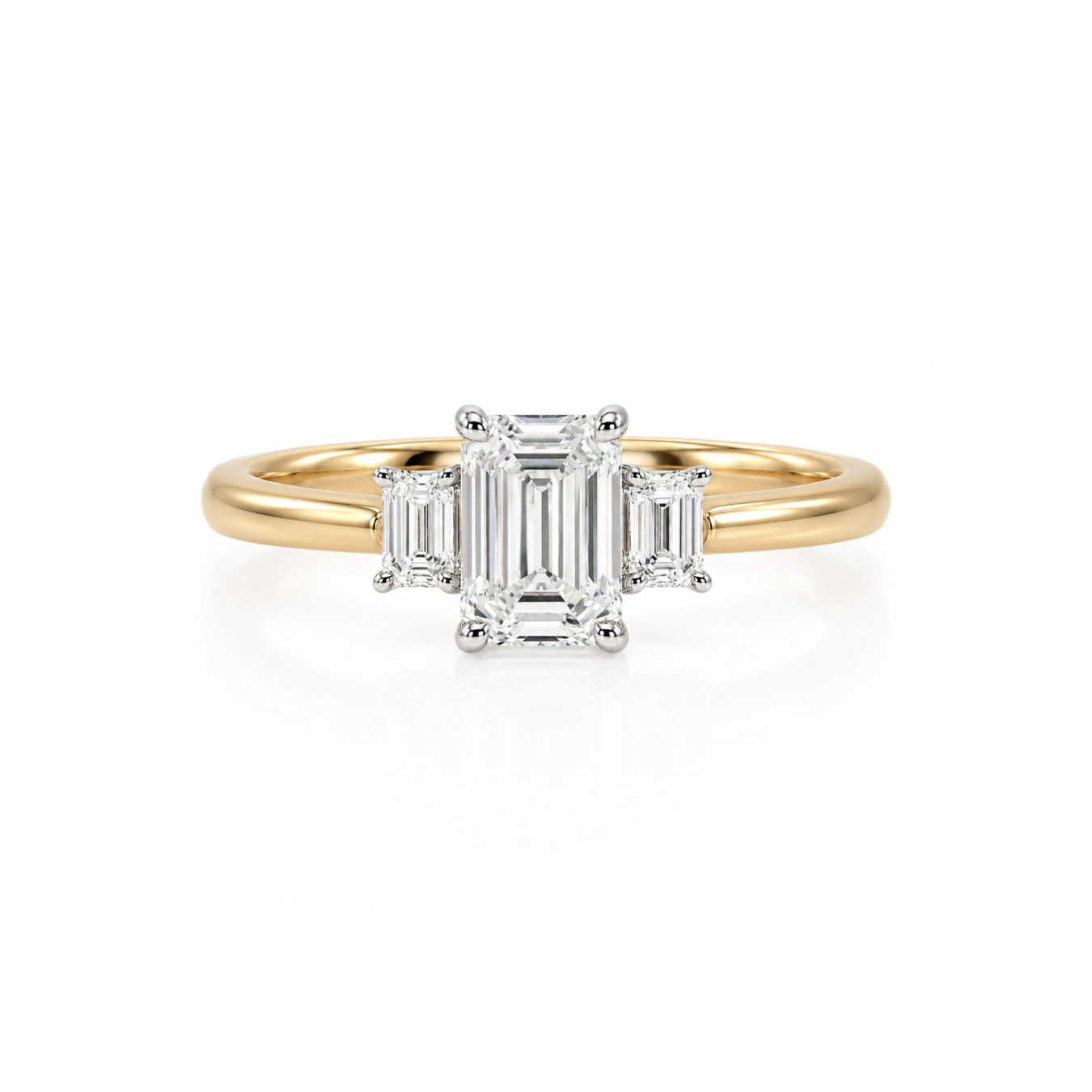 Emerald Cut Trilogy (1.65ct)