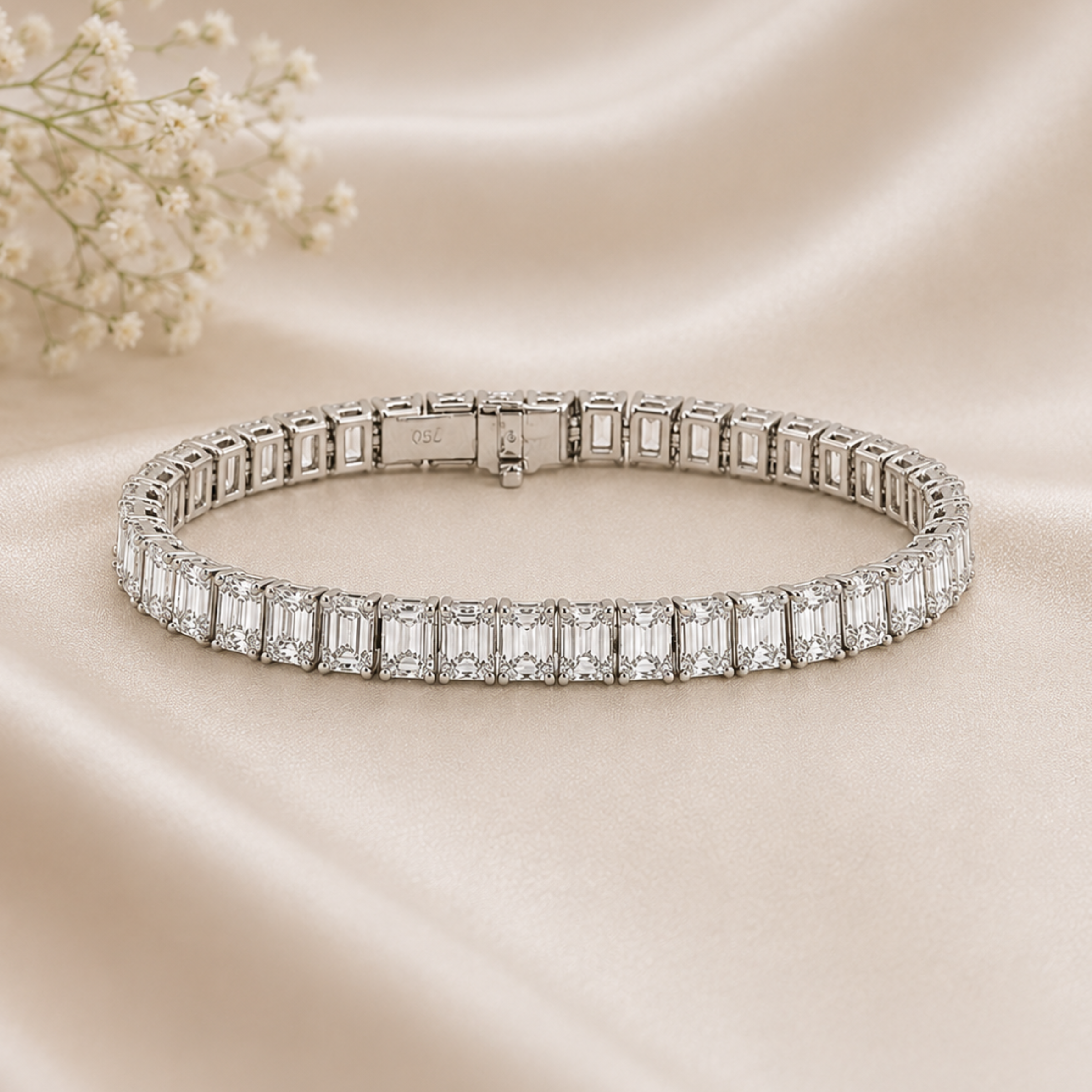Emerald Cut Tennis Bracelet