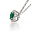 Emerald Halo Pendant