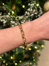 Gold Oval Belcher Bracelet