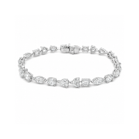 Elegant Appleby Diamond Fancy Cut Bracelet featuring sparkling diamond accents on a sleek tennis bracelet style.