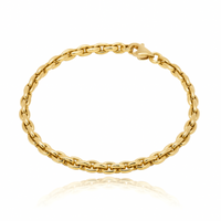 Gold Rope-Link Bracelet