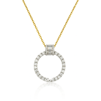 18ct Gold Diamond Circle Pendant - Appleby Jewellers Dublin