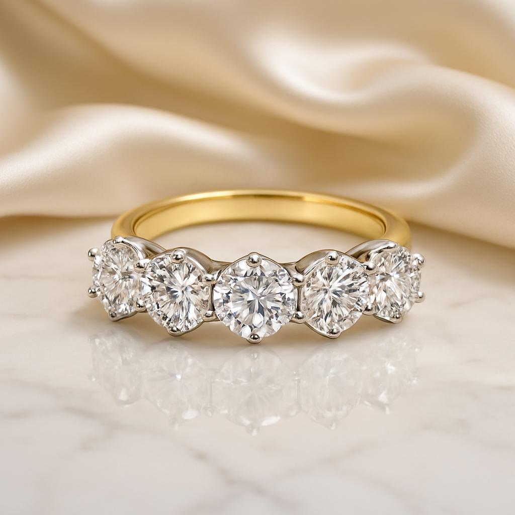 Five-Stone Diamond Ring (3.64ct D Colour)