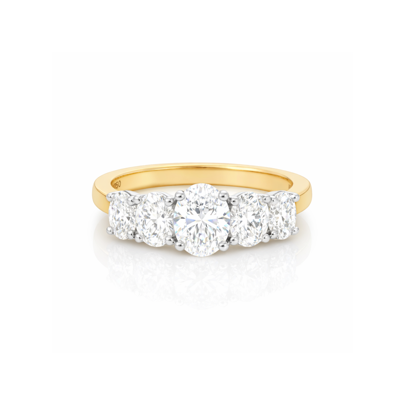 Five-Stone Oval Diamond Ring - Appleby Jewellers Dublin