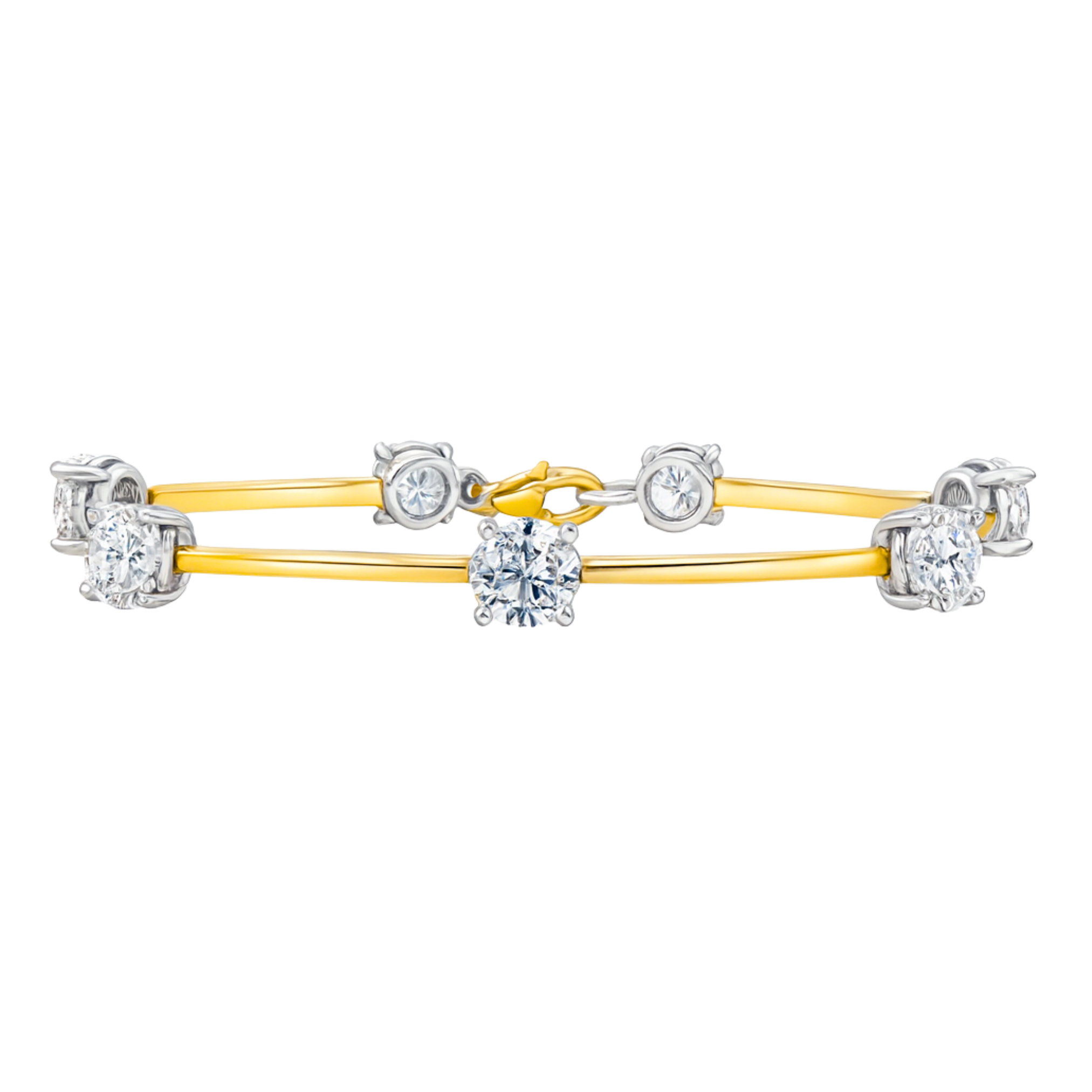 Floating diamond bracelet featuring 7.08-carat diamonds from Appleby Jewellers Dublin with a delicate, elegant design.