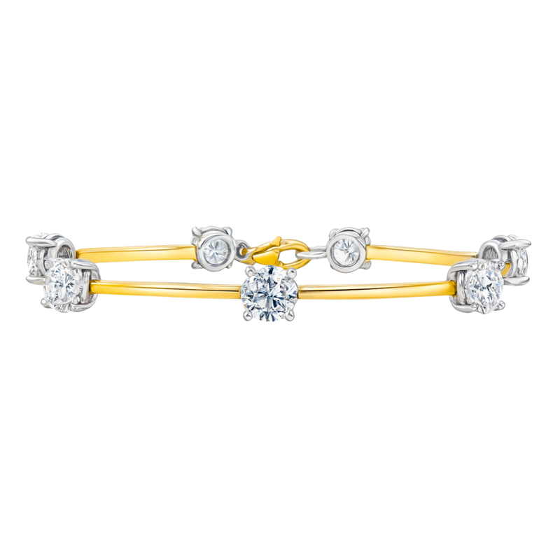 Floating diamond bracelet featuring 7.08-carat diamonds from Appleby Jewellers Dublin with a delicate, elegant design.