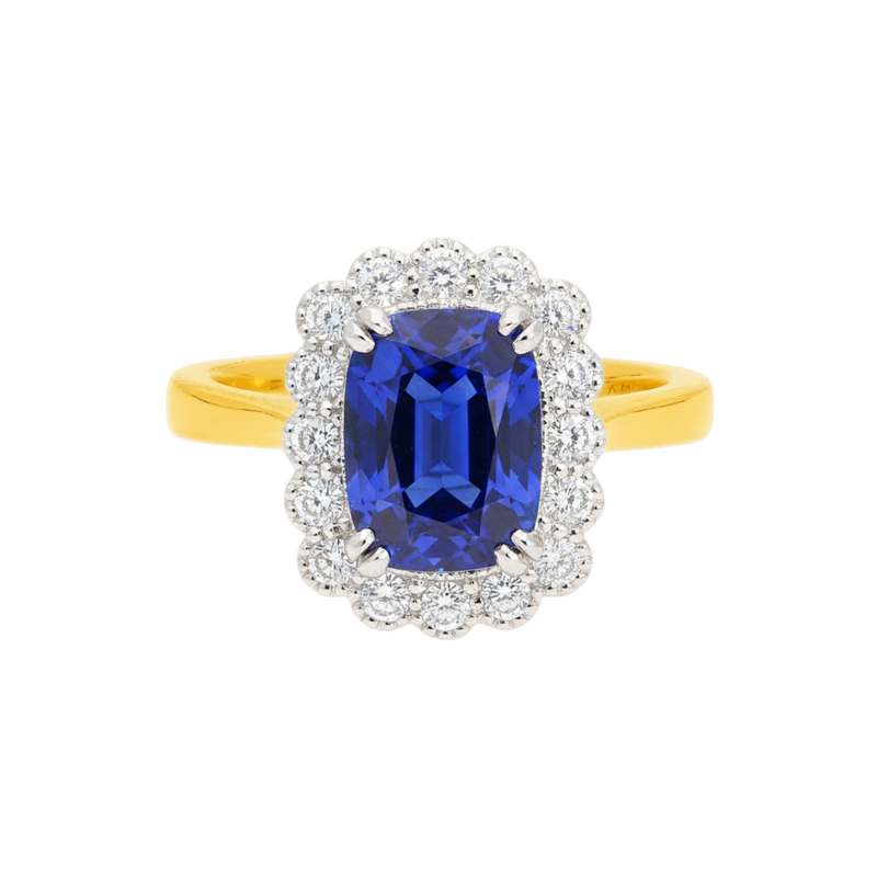 Sapphire Flower Ring - Appleby Jewellers Dublin