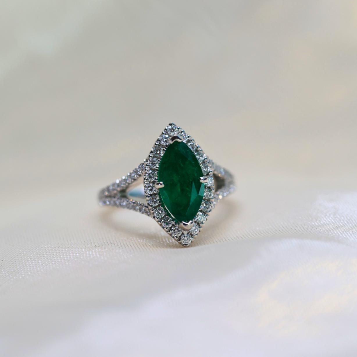 Ascent Emerald Ring