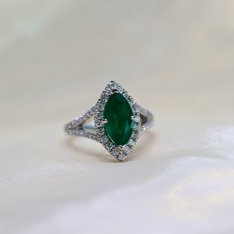 Ascent Emerald Ring