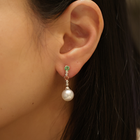 The Couture Collection: Pearl & Rainbow Sapphire Earrings