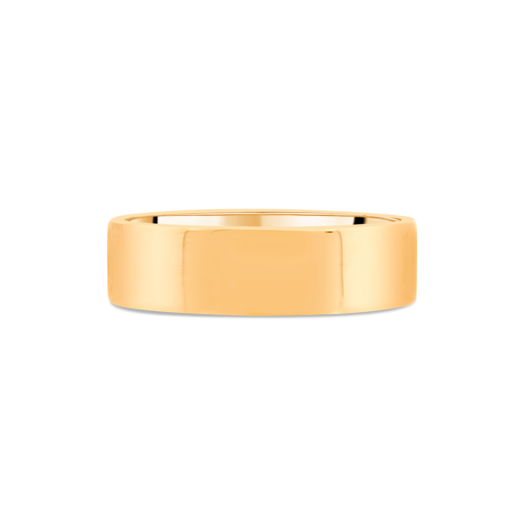 Contemporary Flat Gents Wedding Ring