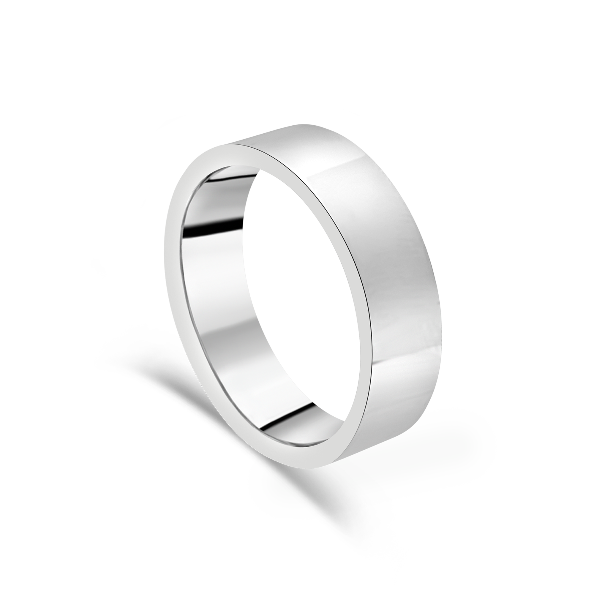 Contemporary Flat Gents Wedding Ring