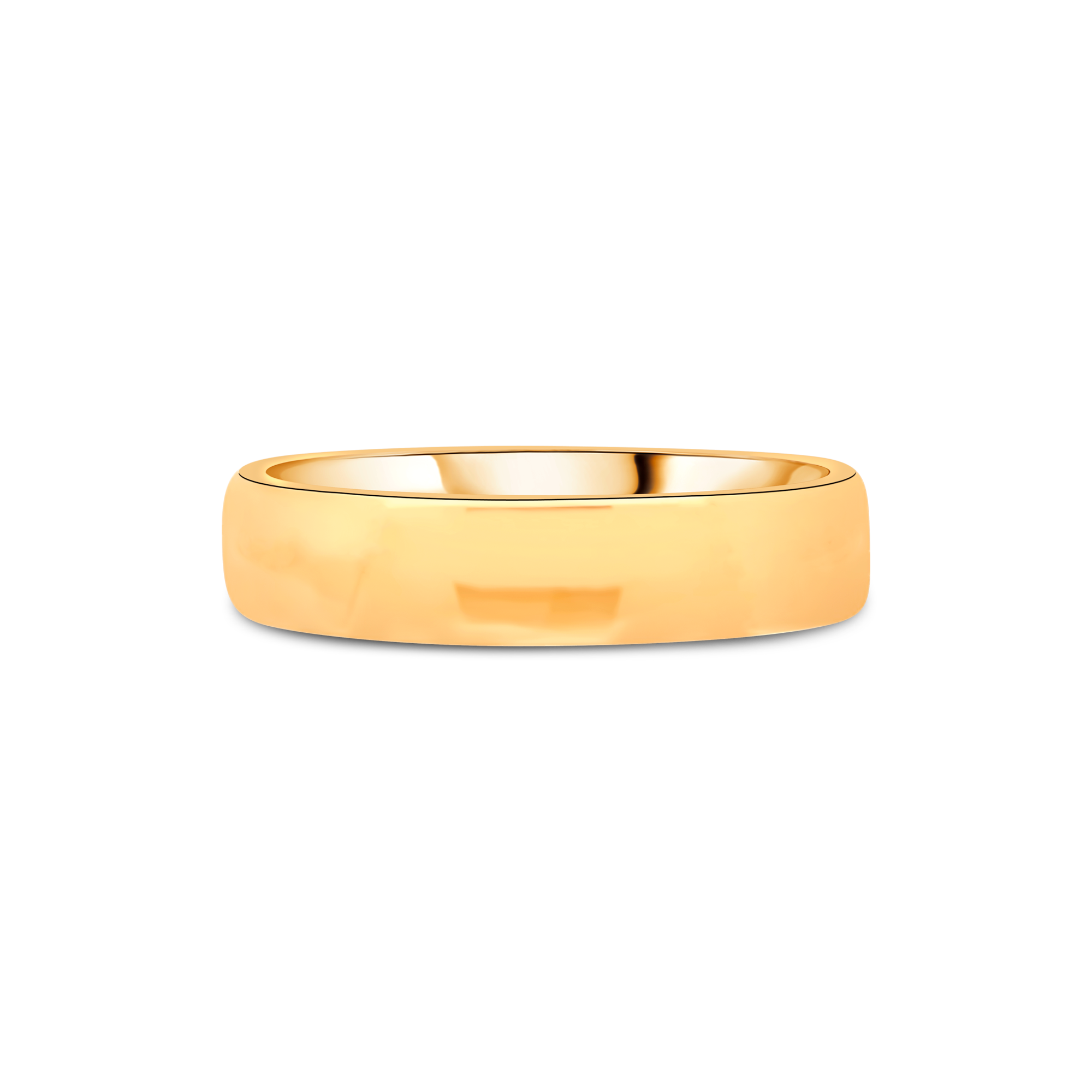 D-Shaped Gents Wedding Ring