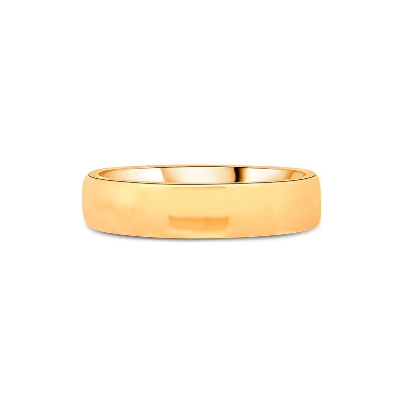 D-Shaped Gents Wedding Ring