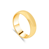 D-Shaped Gents Wedding Ring