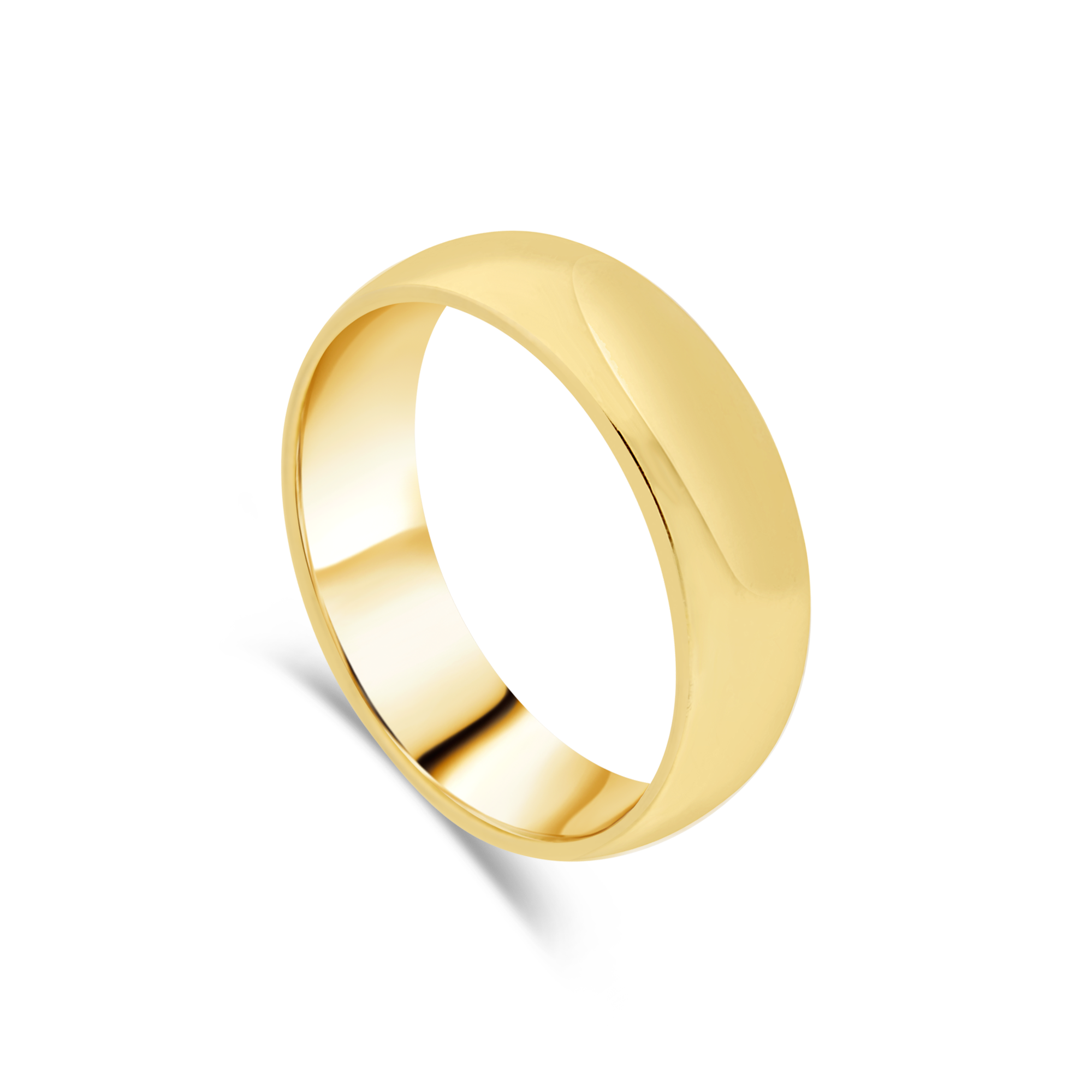 D-Shaped Gents Wedding Ring