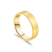 Contemporary Flat Gents Wedding Ring