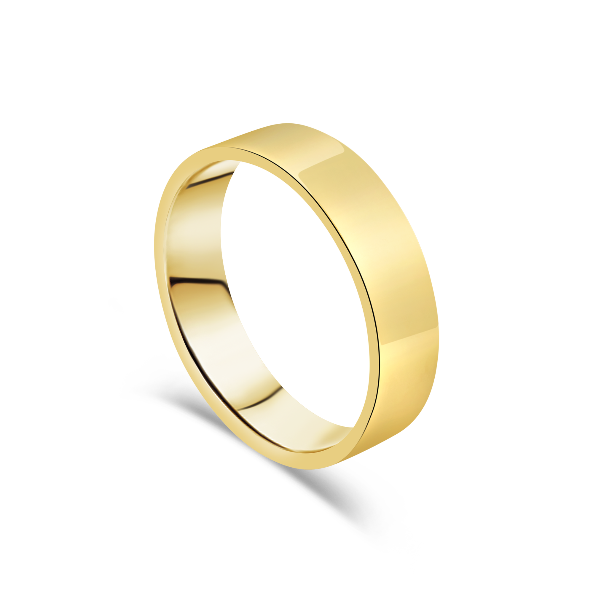 Contemporary Flat Gents Wedding Ring