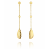 14ct Gold Pebble Drop Earrings