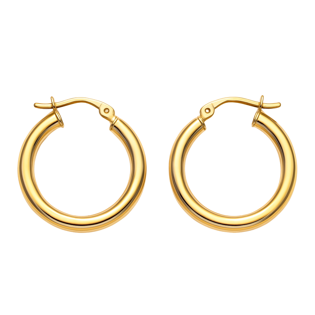 Classic Gold Hoop Earrings - Appleby Jewellers Dublin
