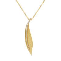 14ct Gold Leaf Pendant