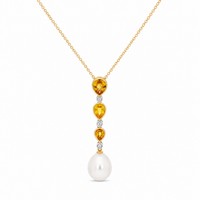 Golden Sunrise Pearl Pendant