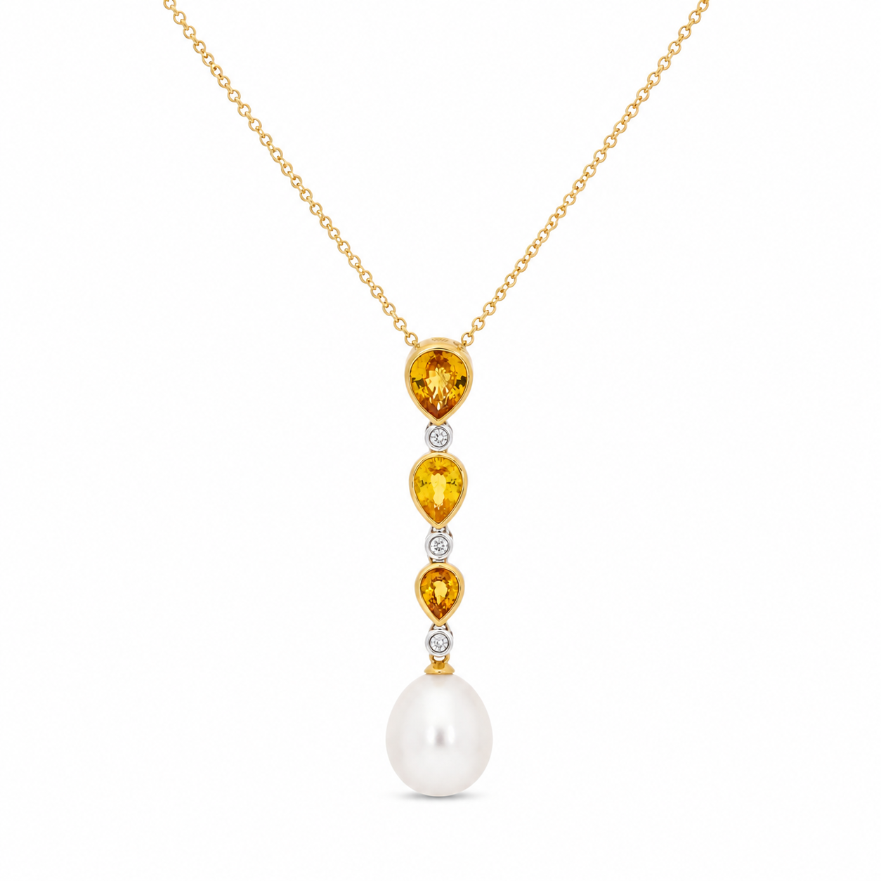 Golden Sunrise Pearl Pendant