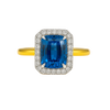 Art Deco Aquamarine