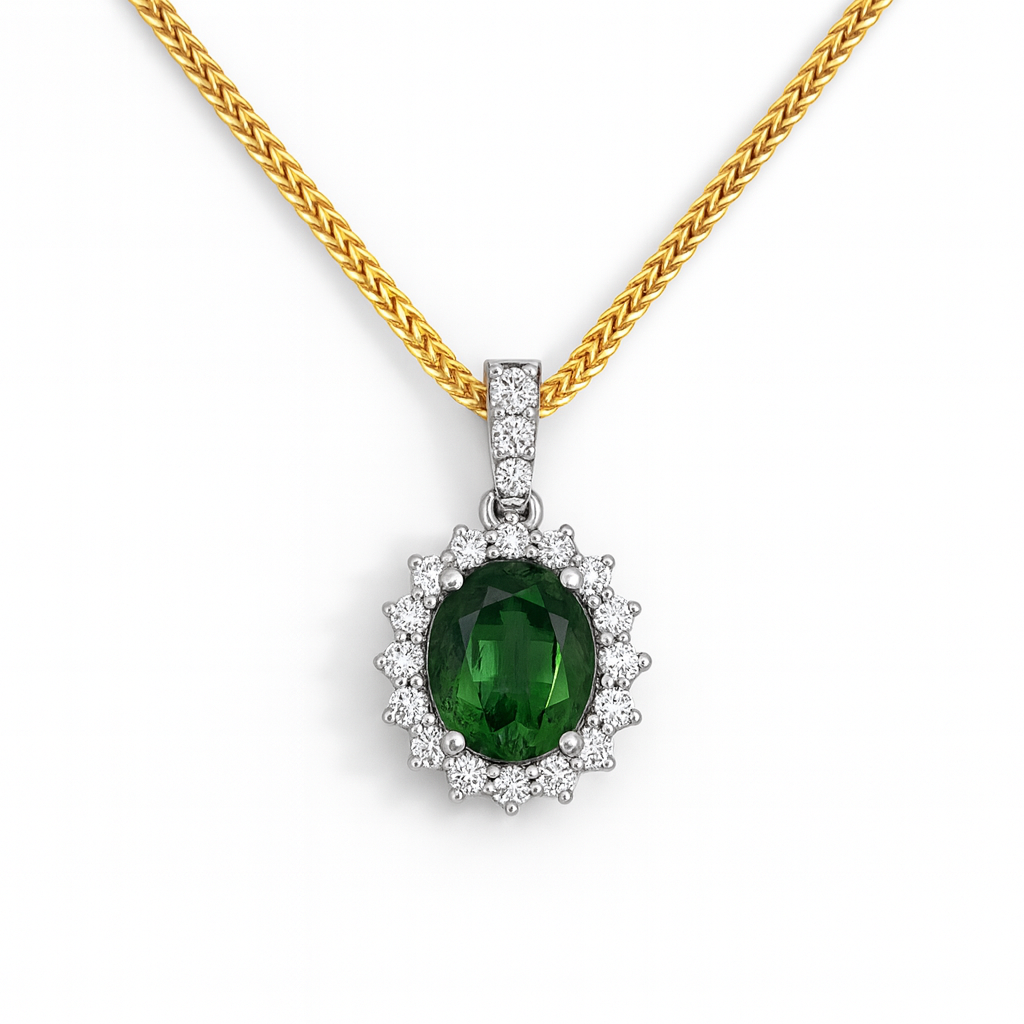 Green Sapphire Pendant