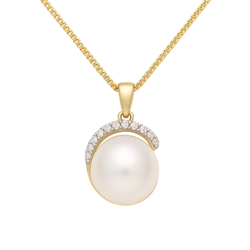 Halo Pearl Pendant - Appleby Jewellers Dublin