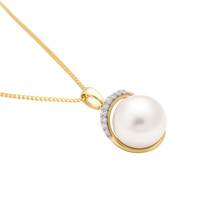 Halo Pearl Pendant - Appleby Jewellers Dublin