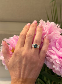 The Trinity Green Sapphire Ring