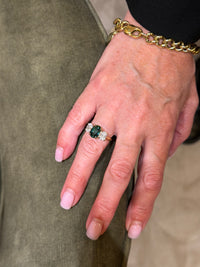 The Trinity Green Sapphire Ring