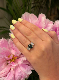The Trinity Green Sapphire Ring