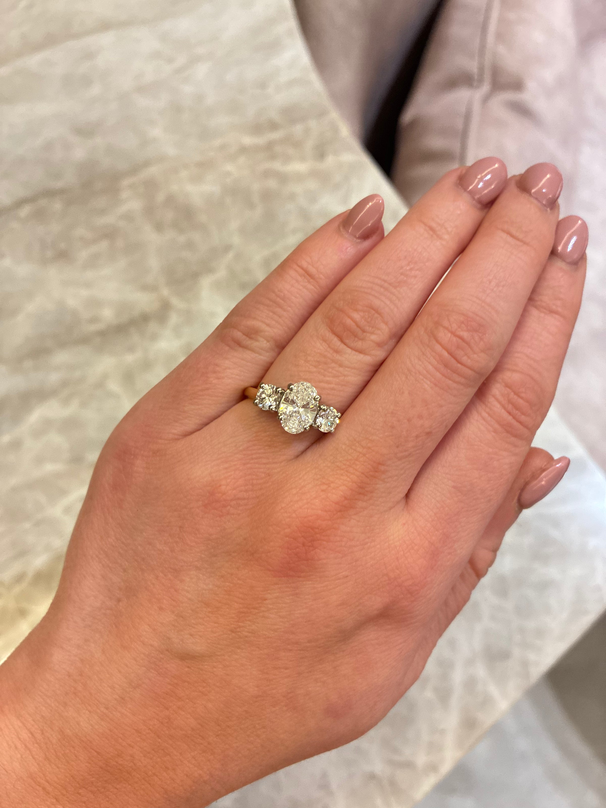 Elegant diamond ring featuring a 2.30ct oval diamond set in a sleek band from Appleby Jewellers Dublin.