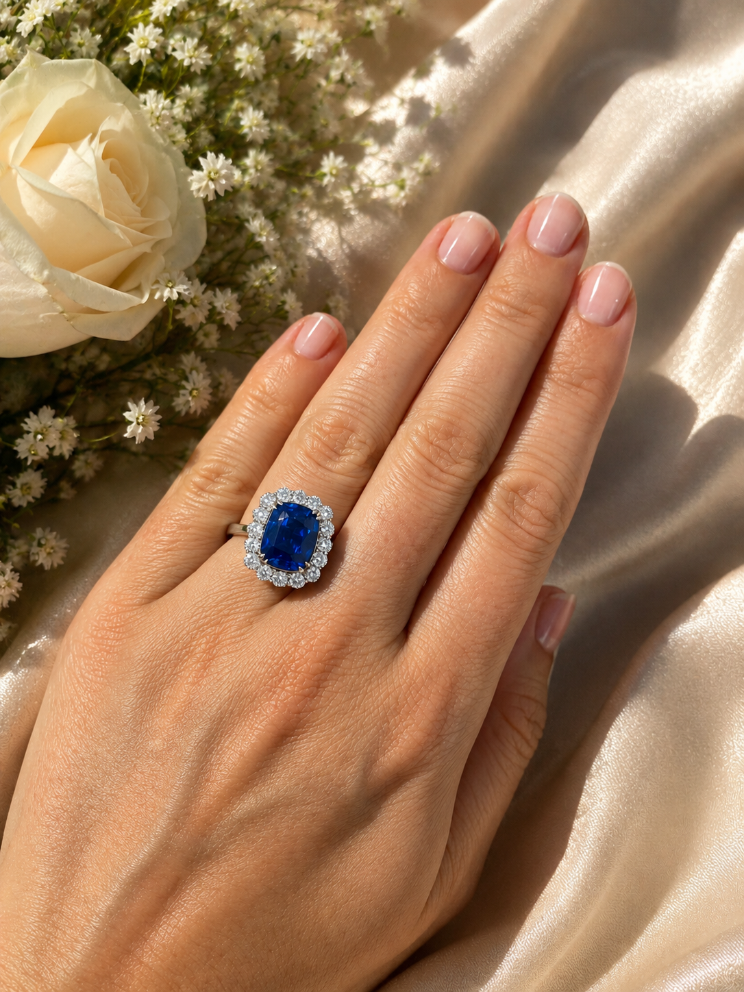 The Flower Blue Sapphire Ring (4.58ct)
