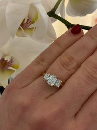 Elegant diamond criss cut ring by Appleby Jewellers Dublin featuring intricate design and sparkling diamonds.